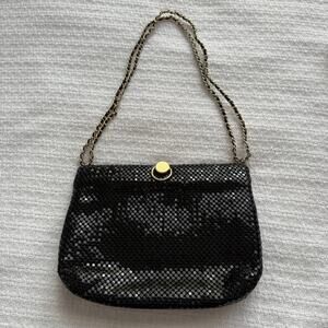 Vintage Bueno Black Sequin Evening Bag